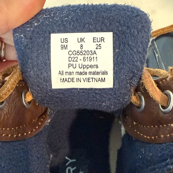 Sperry Kids' Brown and Blue Duck Boots - Picture 5 of 5